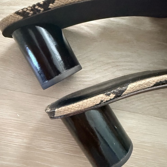 TORY BURCH 55 mm INES HEELED MULE SANDAL in Desert Dusk Roccia Size 8 - Picture 8 of 10